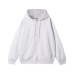 DTG & DTF Print Heavyweight Zip-Up Oversized Hoodie – Unisex Streetwear - Image 3