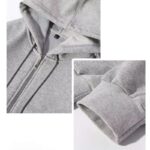 DTG & DTF Print Heavyweight Zip-Up Oversized Hoodie – Unisex Streetwear - Image 4