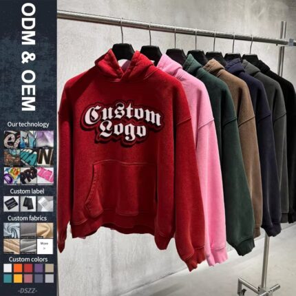 Custom Oversized DTG Washed Hoodie
