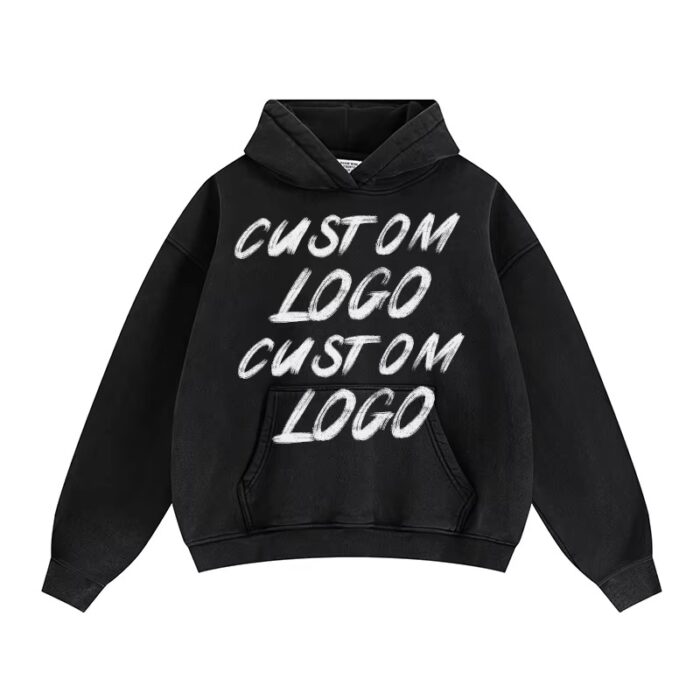 Custom Men's Retro Unisex Autumn DTG Printed Hooded Sweatshirt - Image 3
