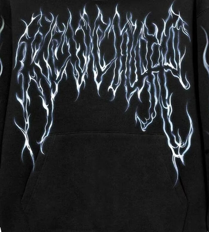 Custom DTF Rhinestone Oversized Hoodie - Image 6