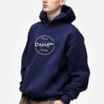 Custom Embroidered Heavyweight Cotton Hoodie for Men - Image 2