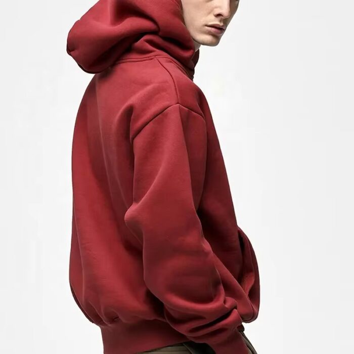 Custom Embroidered Heavyweight Cotton Hoodie for Men - Image 3