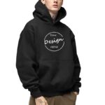 Custom Embroidered Heavyweight Cotton Hoodie for Men - Image 4