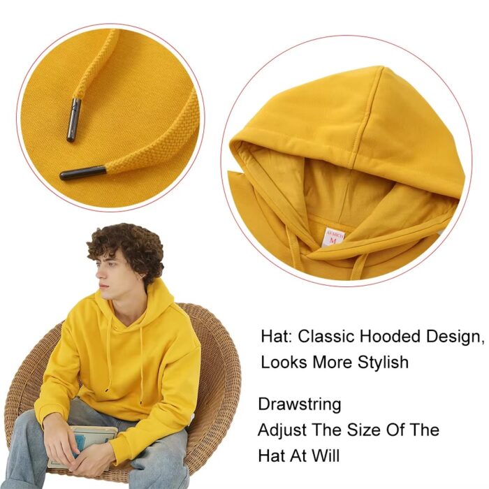 Luxury Oversized Pullover Unisex Hoodie with 3D Puff & Embroidery - Image 6