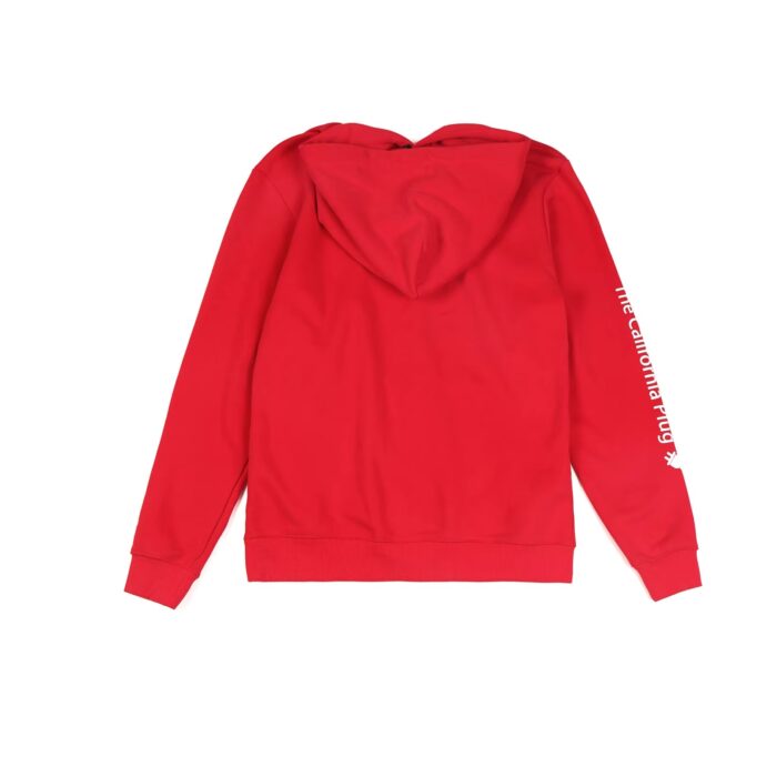 High Quality Hooded Embroidered Pullover Custom Red hoodie Men Unisex - Image 2
