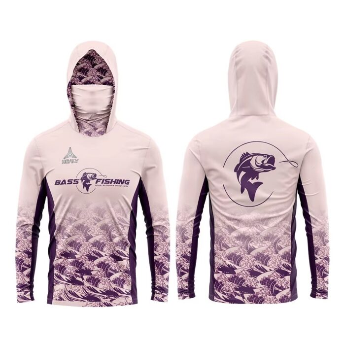 Quick Dry Custom Design Mask Fishing Hoodie Mens Fishing Wear - Image 5