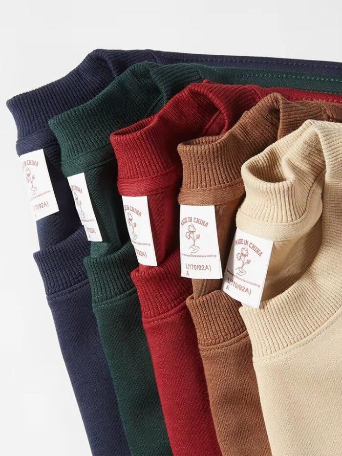 Men’s Oversized Heavyweight O-Neck Long Sleeve T-Shirt - Image 2