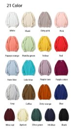 Men’s Oversized Heavyweight O-Neck Long Sleeve T-Shirt - Image 6