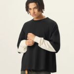 Custom DTG Waffle Long Sleeve T-Shirt for Men - Image 2