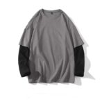 Custom DTG French Terry Oversized Long Sleeve T-Shirt | Streetwear Style - Image 2