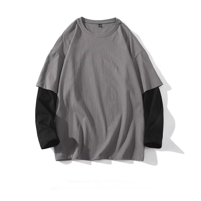 Custom DTG French Terry Oversized Long Sleeve T-Shirt | Streetwear Style - Image 2