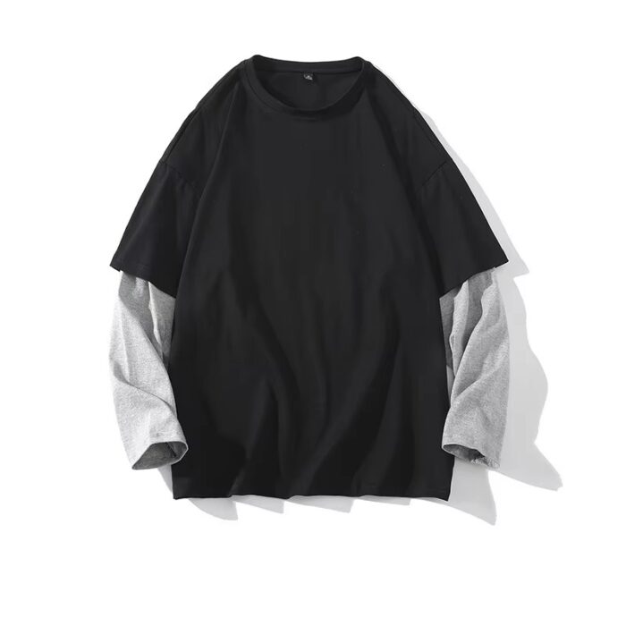 Custom DTG French Terry Oversized Long Sleeve T-Shirt | Streetwear Style - Image 3