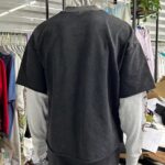 Fitness T-Shirt Men Double Layer Long Sleeve Oversized Fit - Image 2