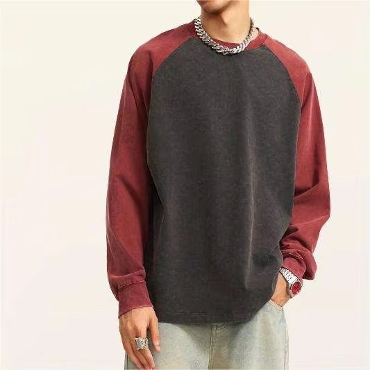 imported-image-69788e8d0a90b.jpeg Oversized Raglan Long Sleeve T-Shirt for Men | DTG & Embroidery - Image 1