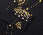 Men’s Western Cowboy Embroidered Long Sleeve Shirt | Slim Fit - Image 4