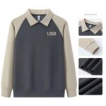 Unisex Embroidered Long Sleeve Polo Shirt | Custom Casual Style - Image 5