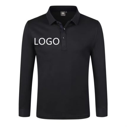 High-Quality OEM Embroidered Long Sleeve Men’s Polo T-Shirt