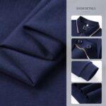 Autumn Cotton Long Sleeve Polo Shirt for Men | Custom Logo Workwear - Image 2