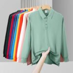 Custom Printed Men’s Long Sleeve Polo Shirt - Image 2