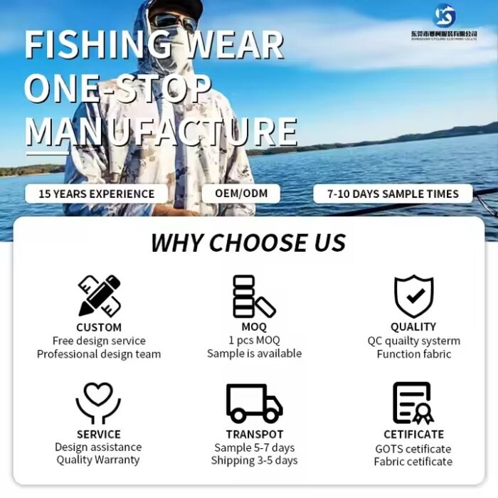 Men’s Sublimation Performance Custom Long Sleeve Fishing Shirt – UPF 50 - Image 3