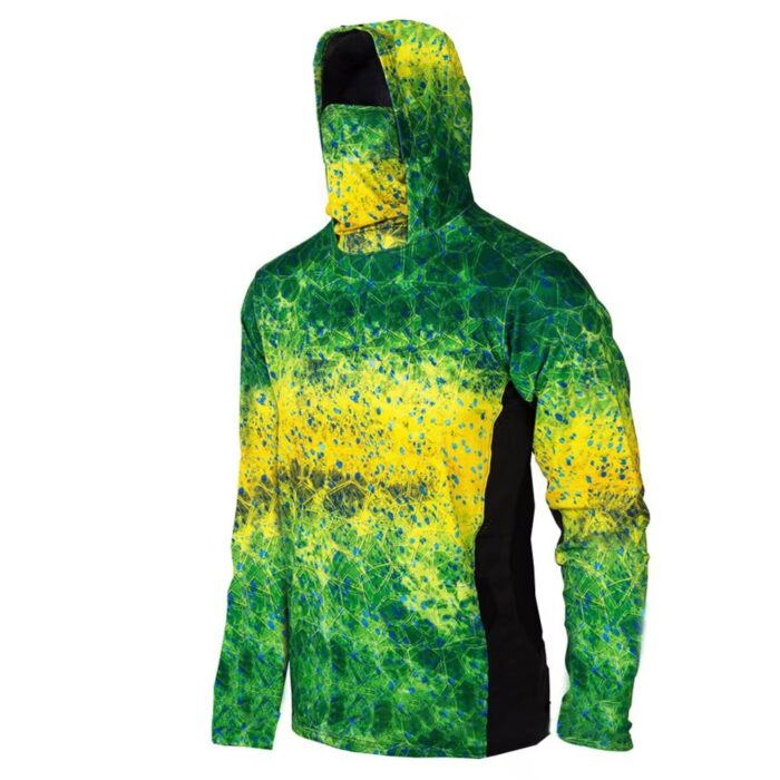 Hot Sale Popular Sublimated Long Sleeves Breathable Hooded Fishing Shirts - Image 2