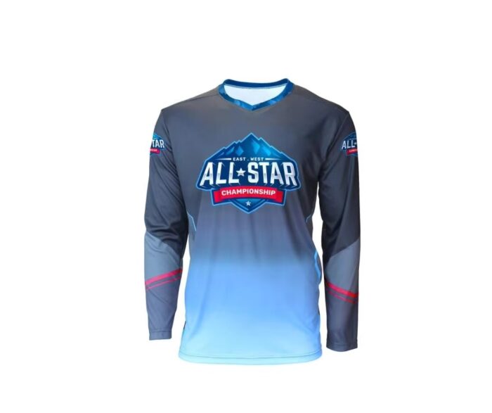 Custom Long Sleeve T Shirt Sublimation Sports T-Shirt - Image 2