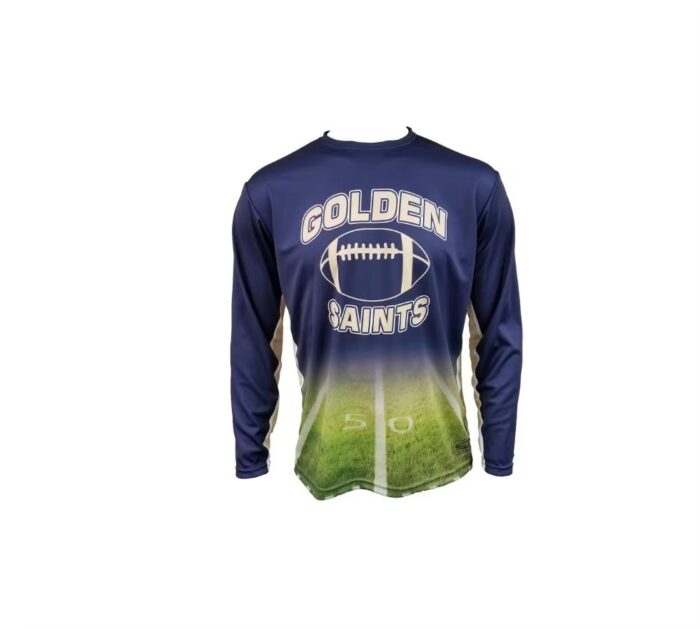 Custom Long Sleeve T Shirt Sublimation Sports T-Shirt - Image 4