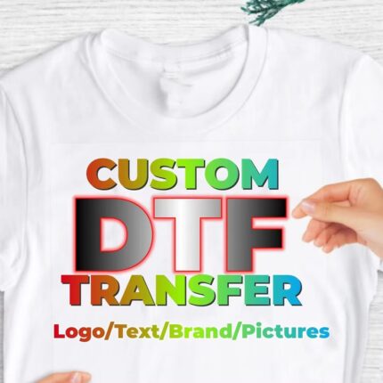 Custom DTF Heat Transfer Logo Stickers for T-Shirts