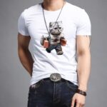 OEM Wholesale Blank Round Neck T-Shirt | DTF Printed & Plus Size - Image 2
