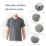 Wholesale Plain Cotton-Polyester DTG Printed Men’s T-Shirt - Image 2
