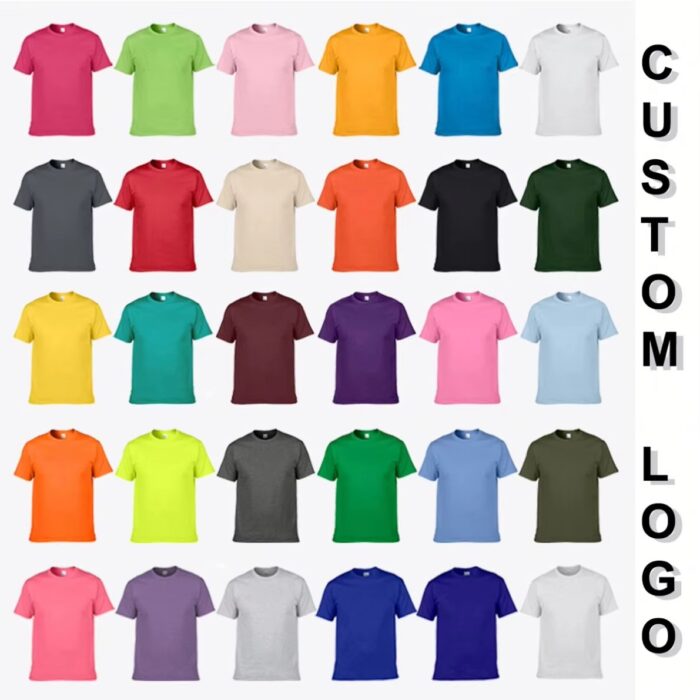 Wholesale Plain Cotton-Polyester DTG Printed Men’s T-Shirt - Image 3