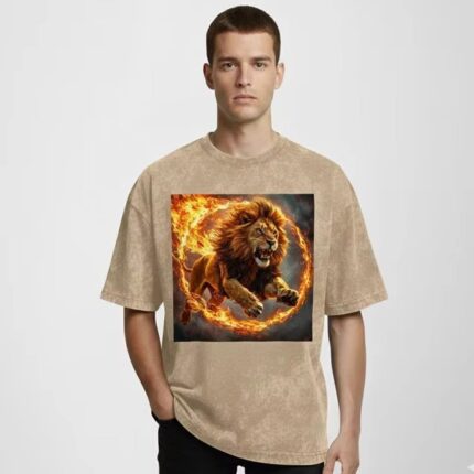DTG Printed Oversized Cotton T-Shirt for Streetwear & Daily Wear