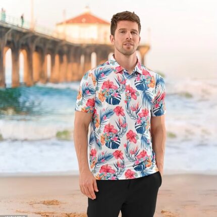 Wholesale Sportswear Golf Polo Printed Shirts Spandex