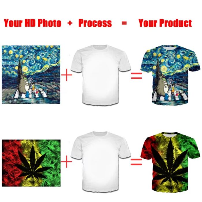 All-Over Sublimation Printed Polyester T-Shirt for Men - Image 3