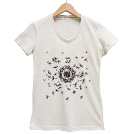 Men’s Cotton T-Shirt with Custom Screen Print Graphic Logo