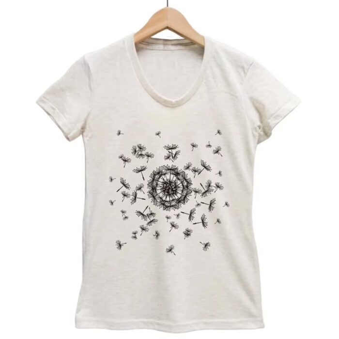 Men’s Cotton T-Shirt with Custom Screen Print Graphic Logo