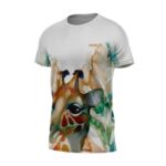 Reflective Sublimation Printing T-Shirts Back Plus Size Unisex T Shirt - Image 2