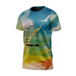 Reflective Sublimation Printing T-Shirts Back Plus Size Unisex T Shirt - Image 3