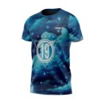 Reflective Sublimation Printing T-Shirts Back Plus Size Unisex T Shirt - Image 4