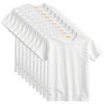 White Blank DIY Sublimation Crew Neck T-Shirt for Kids & Adults - Image 4