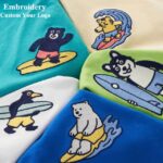 High Quality Summer Men's T-shirt Custom Embroidered T-shirt