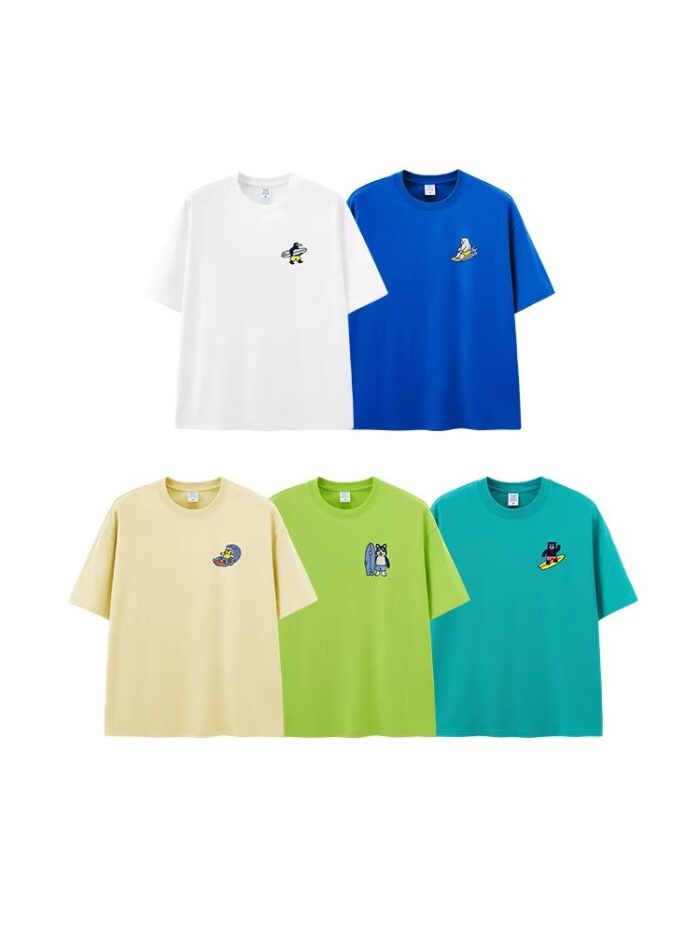 High Quality Summer Men's T-shirt Custom Embroidered T-shirt - Image 2