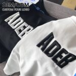 Wholesale Unisex Cotton Short Sleeve T-Shirt with Custom 3D Embroidery Logo
