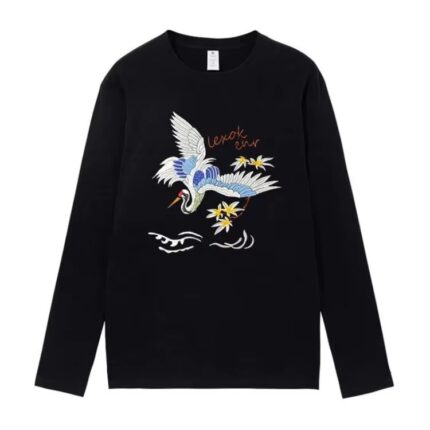 Heavyweight Cotton Long Sleeve T-Shirt with Custom Embroidery & Printing