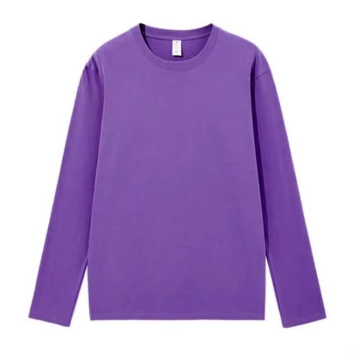 Heavyweight Cotton Long Sleeve T-Shirt with Custom Embroidery & Printing - Image 4