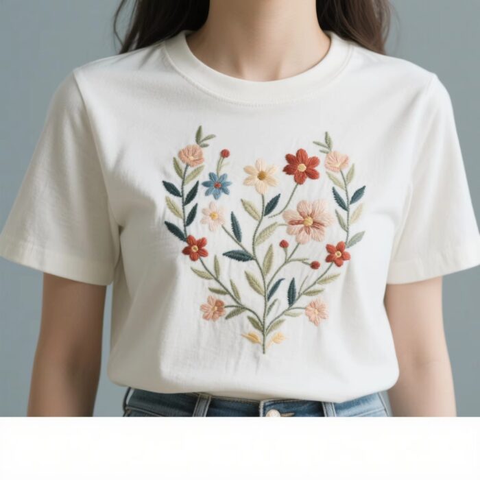 Customized 3D Embroidered Patch T-Shirt for Men, Women & Kids - Image 3