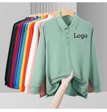 Embroidery Men Cotton Sports Unisex Long Sleeve t Shirts