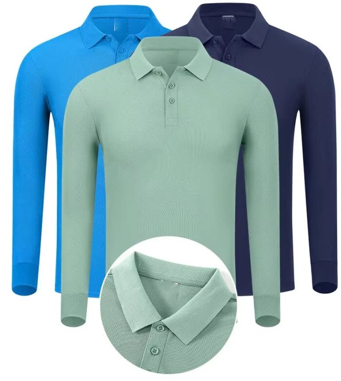 Embroidery Men Cotton Sports Unisex Long Sleeve t Shirts - Image 2