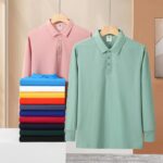 Embroidery Men Cotton Sports Unisex Long Sleeve t Shirts - Image 4
